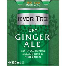 Fever-Tree Dry Ginger Ale Cans 250mL x 4 pack