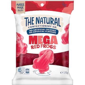 The Natural Confectionery Co. Mega Red Frogs 170g