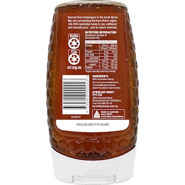 Byron Bay Raw & Unfiltered Honey 500g
