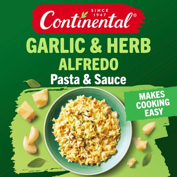 Continental Garlic & Herb Alfredo Pasta & Sauce 145g