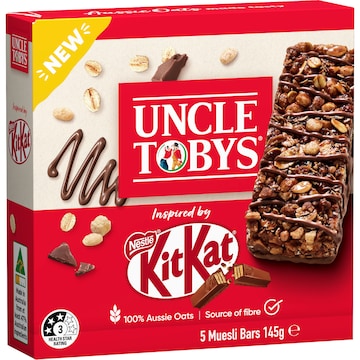 Uncle Tobys KitKat Inspired Muesli Bars 5 pack