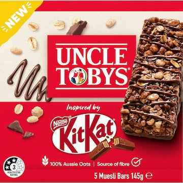 Uncle Tobys KitKat Inspired Muesli Bars 5 pack