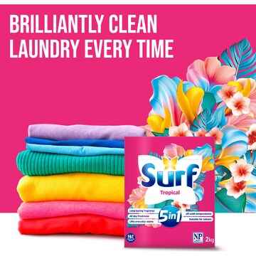 Surf 5-In-1 Laundry Powder Tropical 2kg