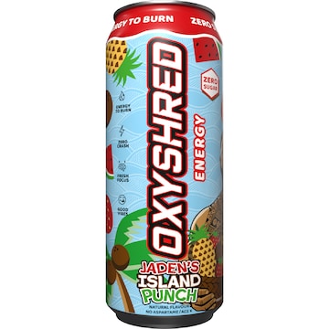 OxyShred Energy Drink Jaden's Island Punch 500mL