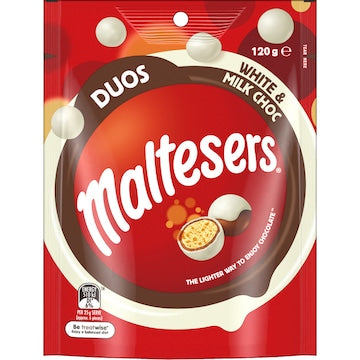 Maltesers Duos White & Milk Choc Share Bag 120g