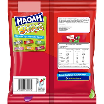 Maoam Stripes Chews 140g