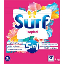 Surf 5 In 1 Laundry Detergent Powder Tropical 4kg