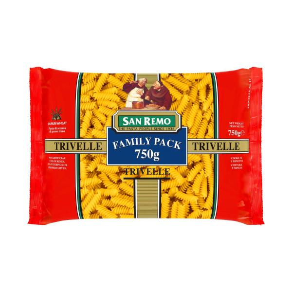 SAN REMO PASTA:TRIVELLE NO 17:.:750 GRAM