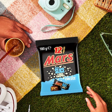Mars Bar Slice With Rice Crispsies Fun Size Bars 180g 12 pack