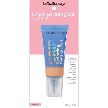 MCoBeauty Grip Hydrating Gel Skin Tint 6 Beige 35mL