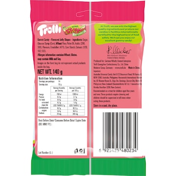 Trolli Sour Straps Watermelon 140g