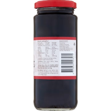 Sandhurst Pitted Black Olives 350g
