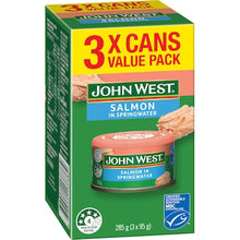 John West Salmon In Springwater Value 95g x 3 pack
