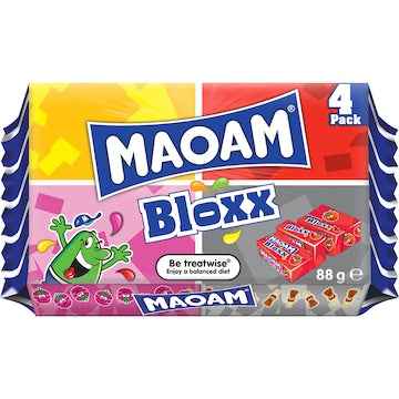 Maoam Bloxx Fruit & Cola Lollies 88g