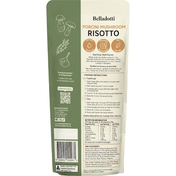 Belladotti Porcini Mushroom Risotto 110g