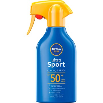 Nivea Sun SPF 50+ Ultra Sport Cooling Sunscreen Spray 270mL