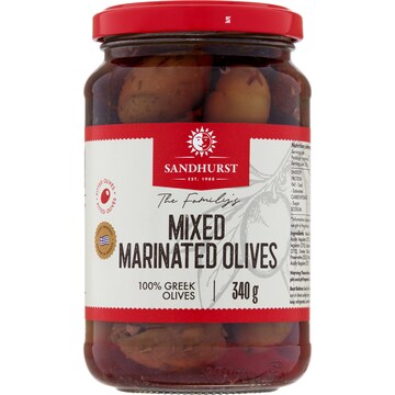 Sandhurst Marinated Mixed Olives 340g