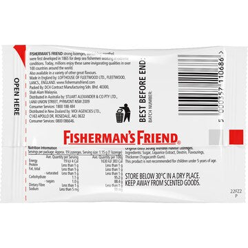 Fisherman's Friend Original Extra Strong Menthol Lozenges 22g
