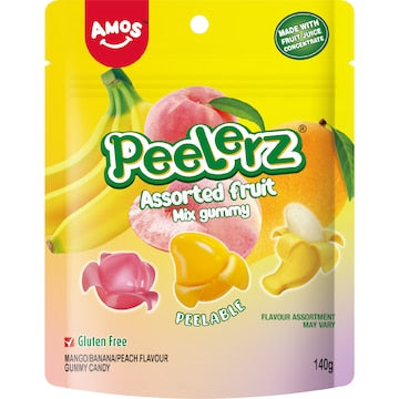 Amos Peelerz Assorted Fruit Mix 140g