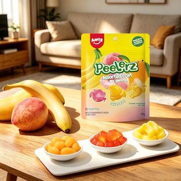 Amos Peelerz Assorted Fruit Mix 140g