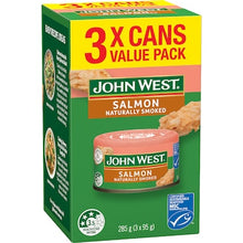 John West Salmon Naturally Smoked Value 95g x 3 pack