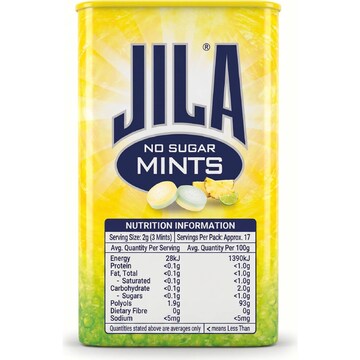 Jila No Sugar Mints Pine Lime 34g