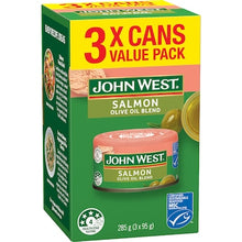 John West Salmon In Olive Oil Value 95g x 3 pack