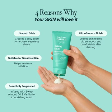 Thanks To Nature Shaving Cream Shea Butter & Sweet Almond 150mL