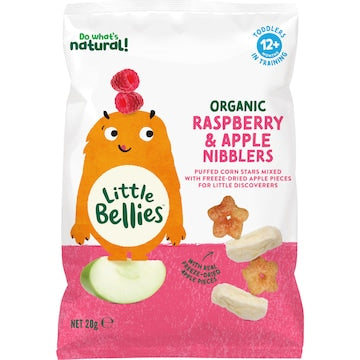 Little Bellies Nibblers Raspberry & Apple 12m+ 20g
