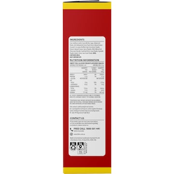 Thins Wedges Potato Chips Sweet Chilli & Sour Cream 120g