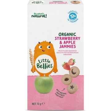 Little Bellies Jammies Strawberry & Apple 12m+ 70g