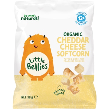Little Bellies Softcorn Cheddar Cheese 12m+ 30g
