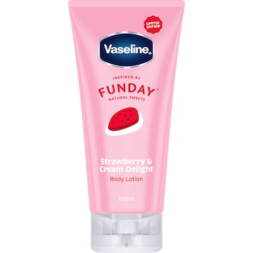 Vaseline Funday Body Lotion Strawberry & Cream Delight 300mL
