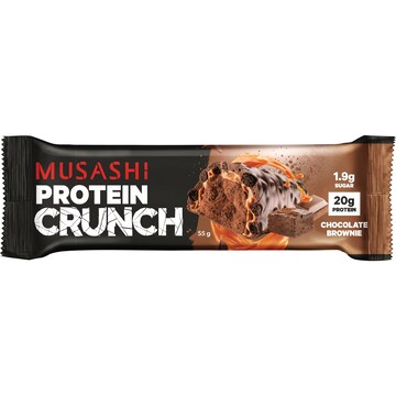 Musashi Protein Crunch Bar Chocolate Brownie 55g