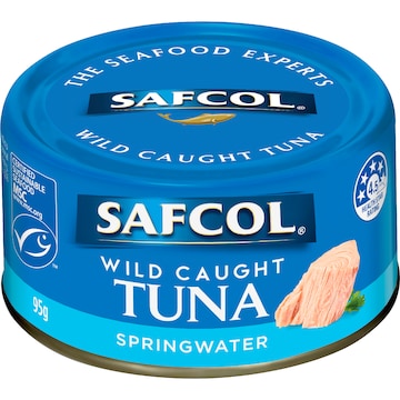 Safcol Wild Caught Tuna Springwater 95g