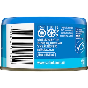 Safcol Wild Caught Tuna Springwater 95g