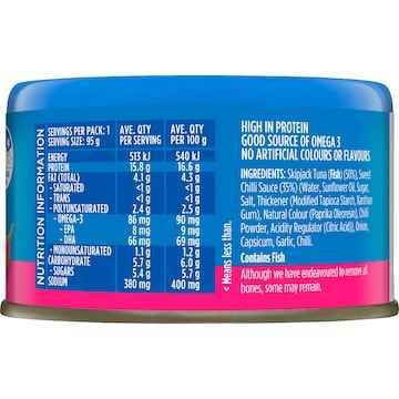 Safcol Wild Caught Tuna Sweet Chilli 95g