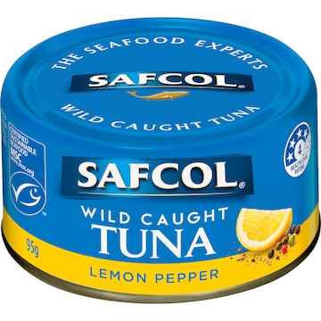 Safcol Wild Caught Tuna Lemon Pepper 95g