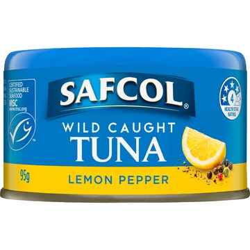 Safcol Wild Caught Tuna Lemon Pepper 95g