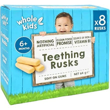 Whole Kids Teething Rusk 6m+ 8 pack