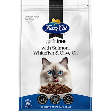 Fussy Cat Grain Free Dry Food Salmon Whitefish & Olive Oil 4kg