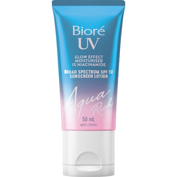 Biore SPF 50 UV Aqua Rich Glow Effect Moisturiser 50mL