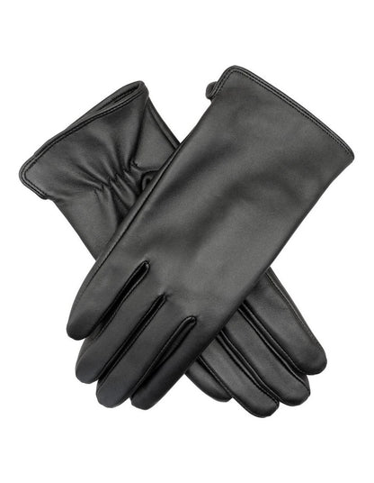 Classic Leather Gloves in Black