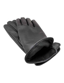 Classic Leather Gloves in Black