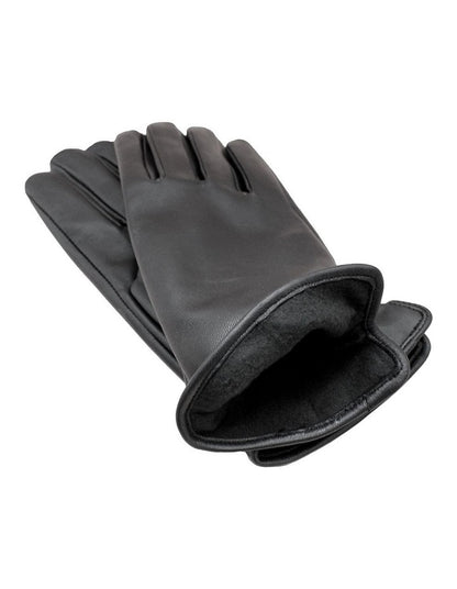 Classic Leather Gloves in Black