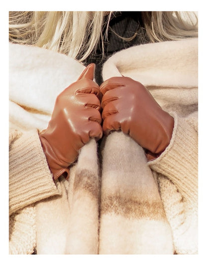Classic Tan Leather Gloves