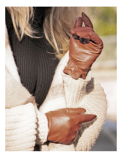 Classic Tan Leather Gloves