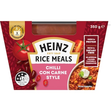 Heinz Rice Meals Chilli Con Carne 350g