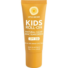 Little Urchin SPF 50 Kids Roll-on Natural Clear Zinc Sunscreen 50g