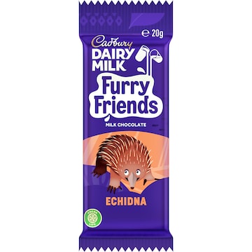 Cadbury Furry Friends Chocolate Bar Assorted 20g